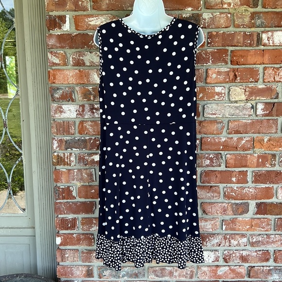 MSK Navy and white midi dress NWT Size 14 - Picture 4 of 7
